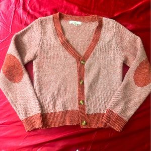 Rust color Button sweater